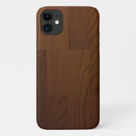 Étui iPhone en panneau de bois simulé très cool (Dos)