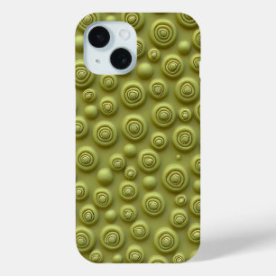 Étui iPhone en spirale vert olive Style mat