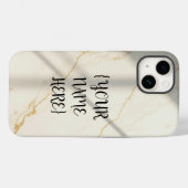 Étui iPhone en style robuste avec marbre et monogr (Verso (horizontal))