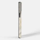 Étui iPhone en style robuste avec marbre et monogr (Verso / Droite)