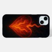 Étui iPhone esthétique Inner Fire – Cœur Brûlant (Verso (horizontal))