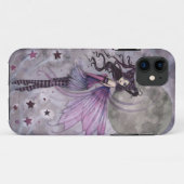 Étui iPhone Fantaisie Gothique Fée Passion Pourpre (Dos (Horizontal))