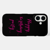 Étui iphone fête d'anniversaire joyeux (Verso (horizontal))