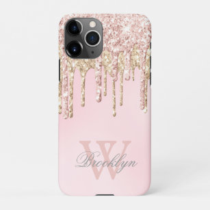 Coque iPhone Fille Blush Rose Gold Parties scintillant Drivers 