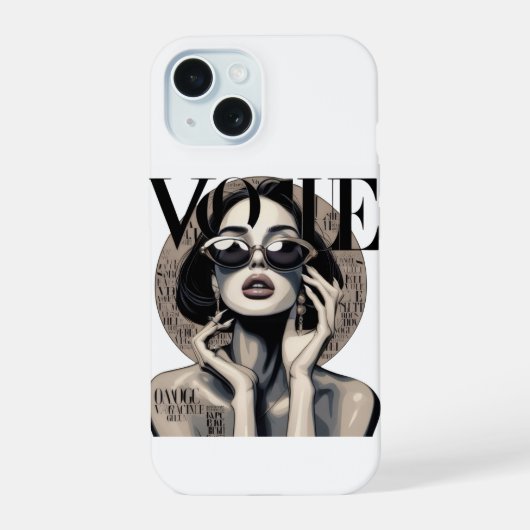 Étui iPhone Fille Esthétique Vogue | Mode Luxe (Verso)