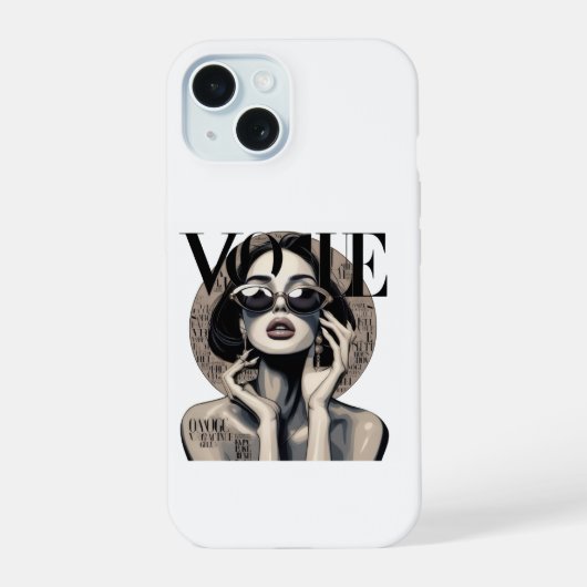 Étui iPhone Fille Esthétique Vogue | Mode Luxe (Verso)