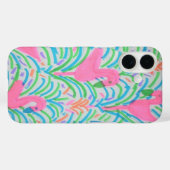 Étui iPhone Flamingo Jungle Party (Verso (horizontal))