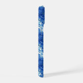 Étui iPhone Fleurs Bleues Élégant (Côté droit)