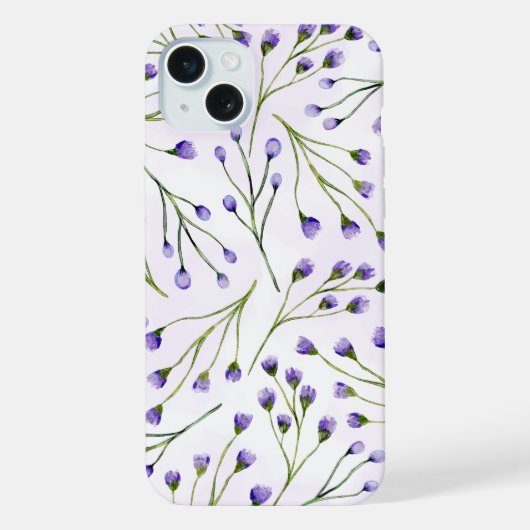 Étui iPhone Fleurs de Lavande (Verso)