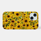 Étui iPhone Fleurs Jaunes Florales Champ (Verso Horizontal)