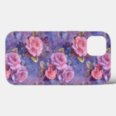 Étui iPhone Fleurs Roses Roses Roses (Verso (horizontal))
