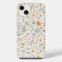 Étui iPhone fleurs sauvages lumineuses boho chic m