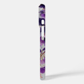 Étui iPhone Fleurs Violettes (Verso / Gauche)