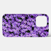 Étui iPhone Fleurs Violettes Violettes Printemps (Verso (horizontal))