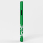 Étui iPhone flocon de neige vert (Dos/Droite)