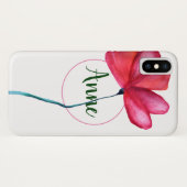 Étui iPhone Floral Nom Pour Elle (Dos (Horizontal))
