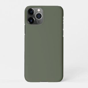 Coque iPhone Fusil vert couleur solide