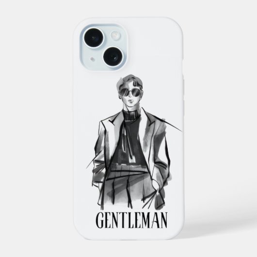 Étui iPhone Gentleman esthétique (Verso)