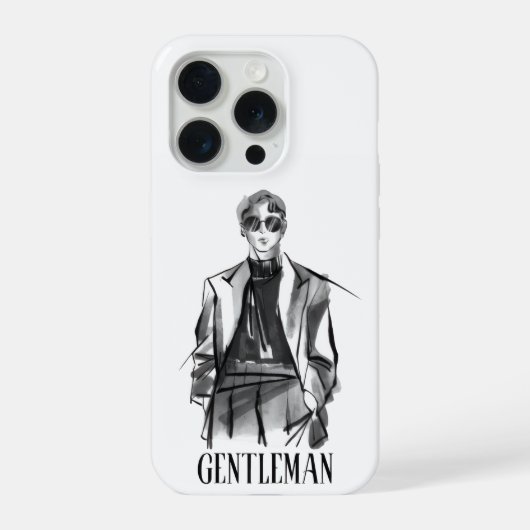 Étui iPhone Gentleman esthétique (Verso)