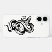 Étui iPhone gothique serpent et crâne – Tatouage s (Verso (horizontal))