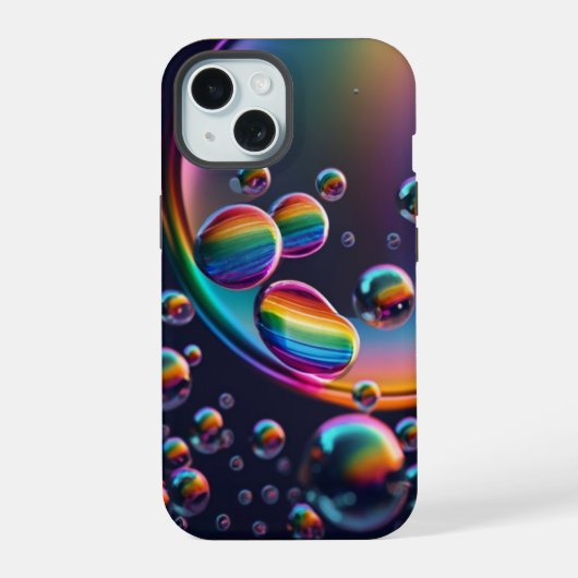 Étui iPhone Gouttelette Arc-en-Ciel (Verso)