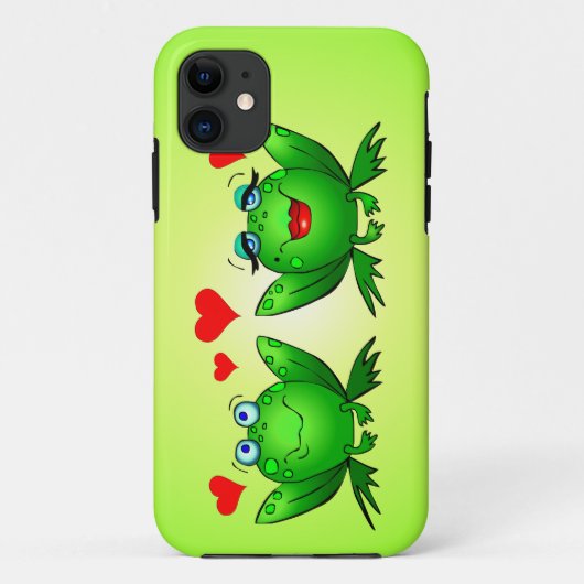Étui iPhone Grenouilles amoureuses (Dos)