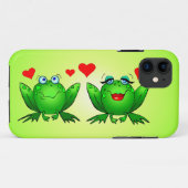 Étui iPhone Grenouilles amoureuses (Dos (Horizontal))