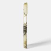 Étui iPhone Guitare et Microphone Grunge Vintage (Verso / Droite)