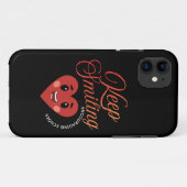 Étui iPhone Inspirant Garder Le Sourire (Dos (Horizontal))