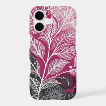 Étui iPhone / iPad à motif de feuille en dentelle