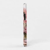 Étui iPhone / iPad aquarelle rose Paris (Dos/Droite)