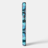 Étui iPhone / iPad Art Moderne en Bleu (Verso / Gauche)