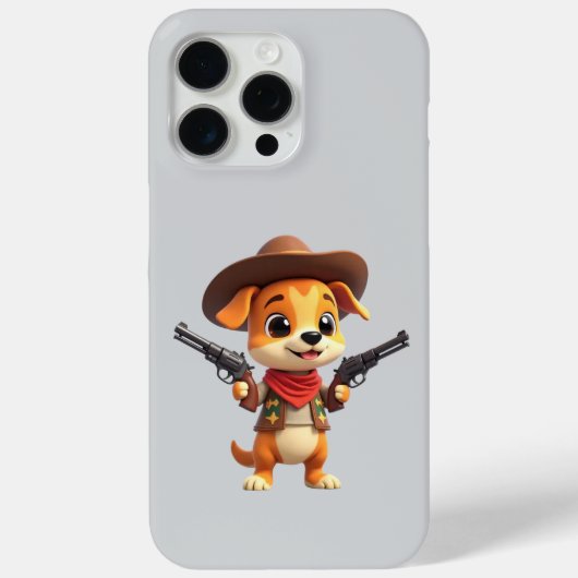 Étui iPhone/iPad Baby Cowboy Chien (Verso)