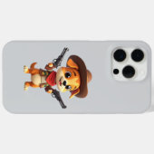 Étui iPhone/iPad Baby Cowboy Chien (Verso (horizontal))