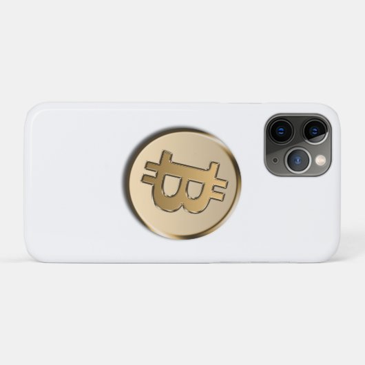 Étui iPhone / iPad Bitcoin doré (Dos (Horizontal))