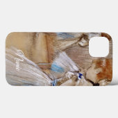 Étui iPhone / iPad Degas Danseuse avec ruban bleu (Verso (horizontal))