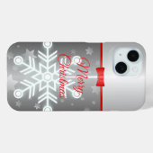 Étui iPhone / iPad Fancy Silver & Bow (Verso (horizontal))