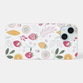 “Étui iPhone iPad Fleur de Citron Fraise” (Verso Horizontal)