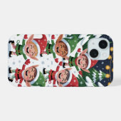 Étui iPhone / iPad flocons de lutins de Noël espiè (Verso Horizontal)