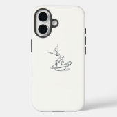 Étui iPhone / iPad Introvert Minimaliste LigneArt (Verso)