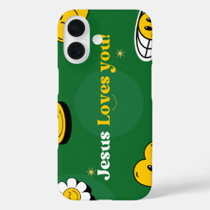 Étui iPhone / iPad Jésus Vous Aime Sourire Mignon