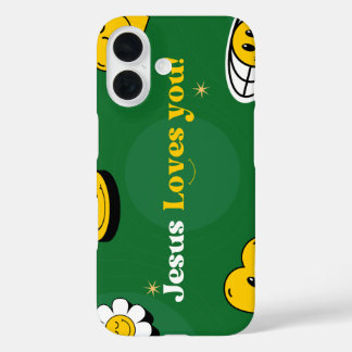 Étui iPhone / iPad Jésus Vous Aime Sourire Mignon