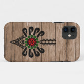 Étui iPhone / iPad motif folklorique des hautes te (Dos (Horizontal))
