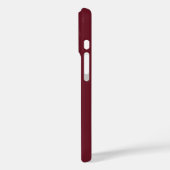 Étui iPhone / iPad personnalisé bordeaux initial (Verso / Gauche)