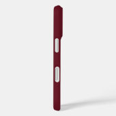 Étui iPhone / iPad personnalisé bordeaux initial (Verso / Droite)