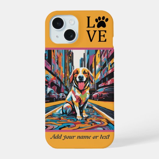 Étui iPhone / iPad pour chien (Verso)