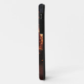 Étui iPhone / iPad rouge Feu Chaud – Flamme Audaci (Dos/Gauche)