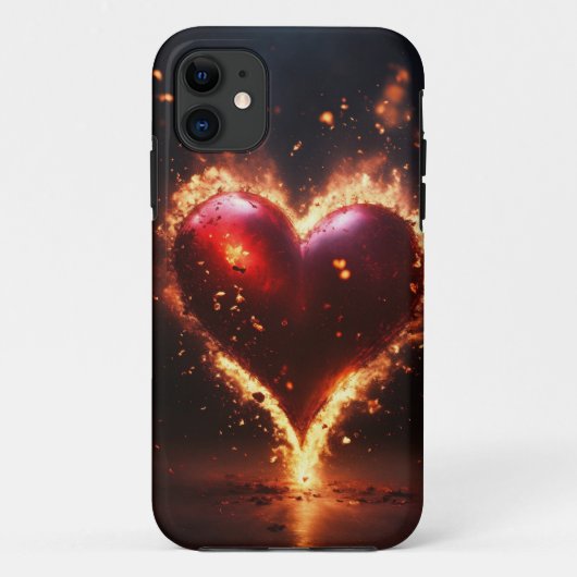 Étui iPhone / iPad rouge Feu Chaud – Flamme Audaci (Dos)