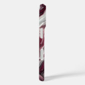 Étui iPhone / iPad tourbillon argent et violet (Verso / Droite)