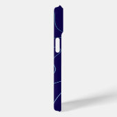 Étui iPhone / iPad Vagues Bleu Clair Bleu Foncé Co (Verso / Droite)